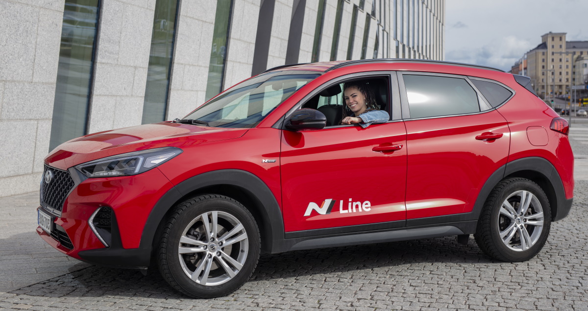 Eva Wahlström ja Hyundai Tucson N Line