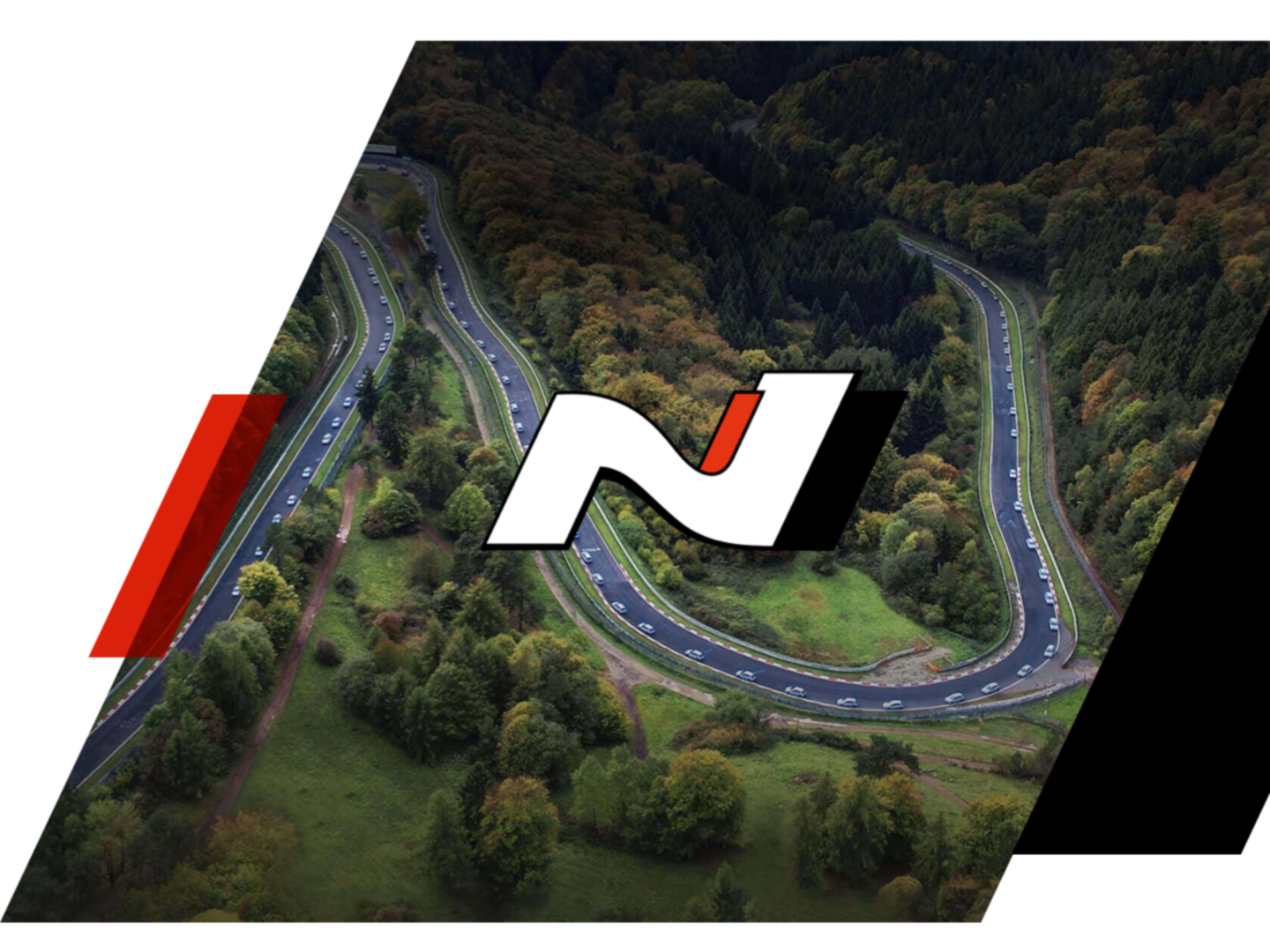 N-logo on saanut inspiraationsa moottoriradan kaarteesta